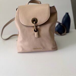 Michael Kors Cream Leather Backpack